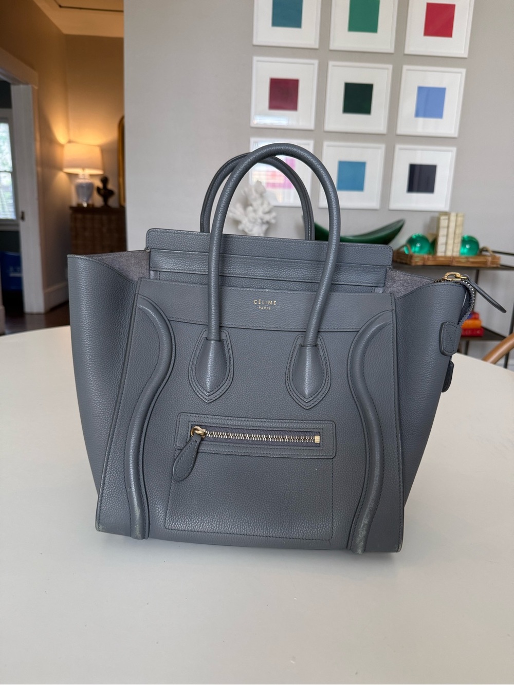 CELINE
Baby Drummed Calfskin Micro Luggage Tote - Picture 12 of 13